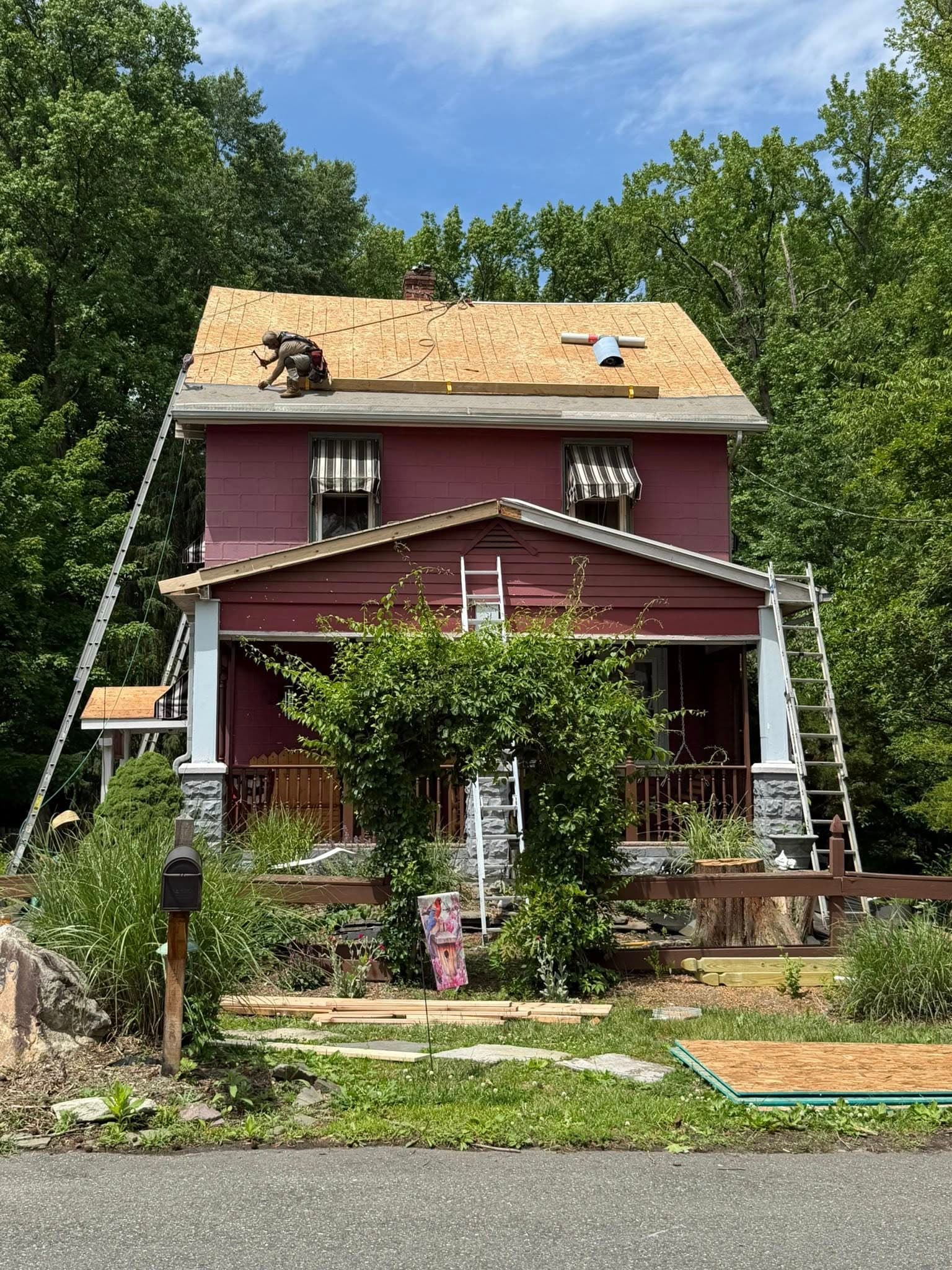 Roof replacement project on a New Jersey home by DGM Construction LLC